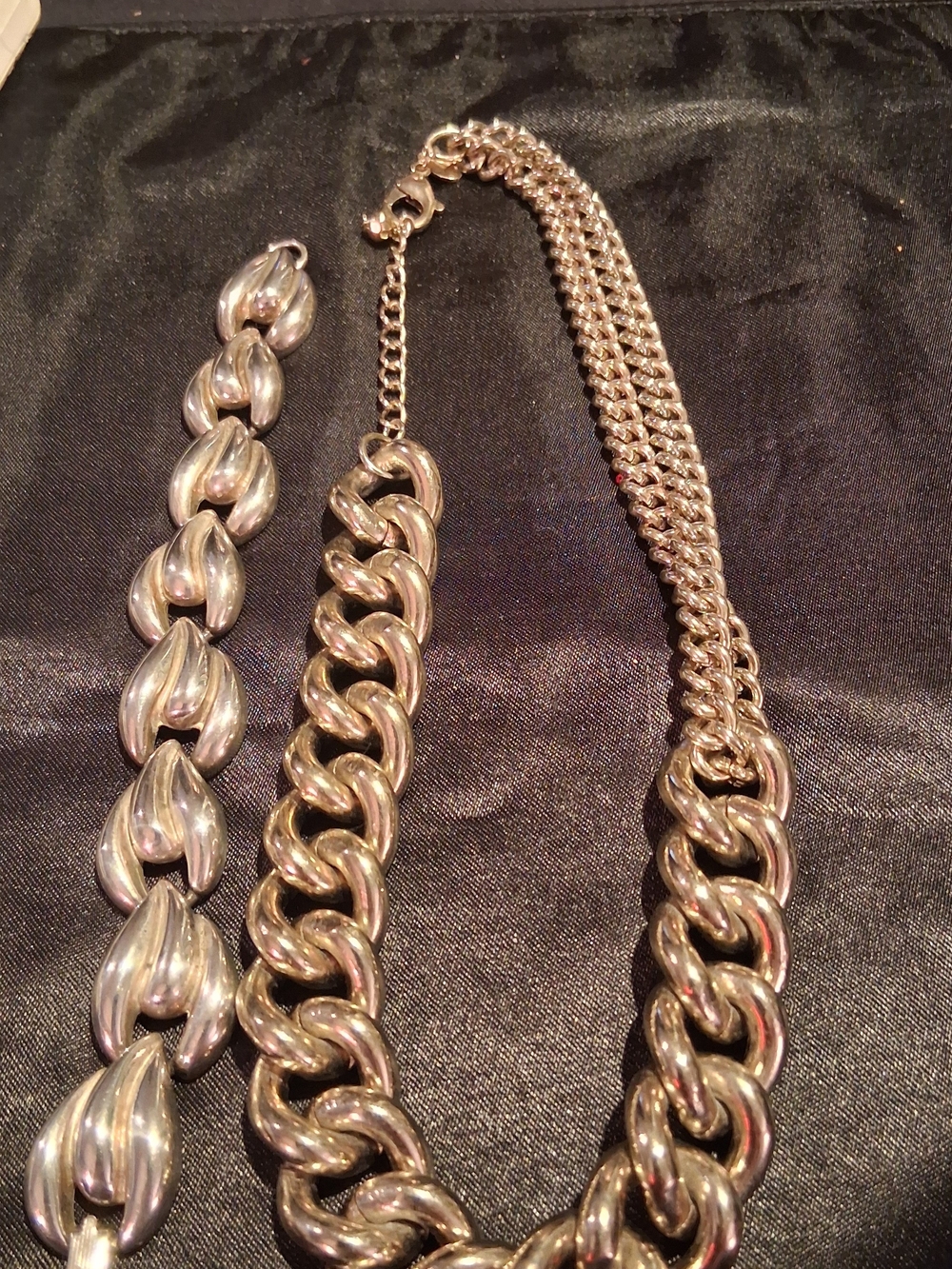 Silver-tone Marriage Set Necklace and Bracelet by Express
